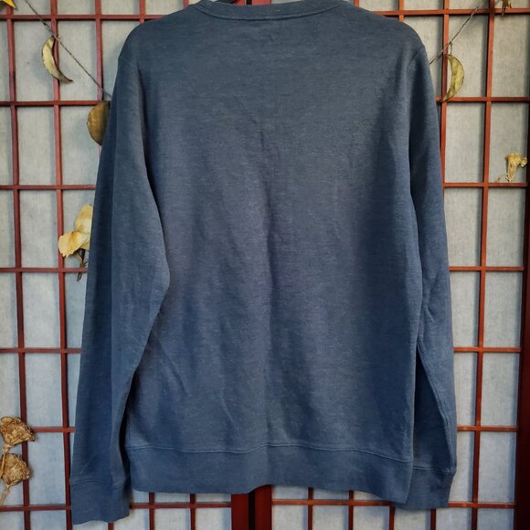 Vurori Men's Indigo Heather Long Sleeve Jeffreys Pullover - Picture 7 of 7